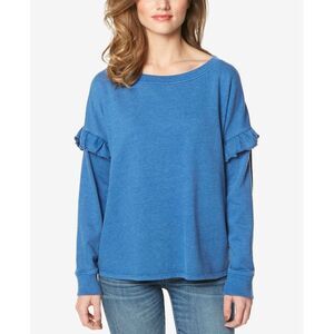Buffalo David Bitton Ruffle Sleeve Sweatshirt